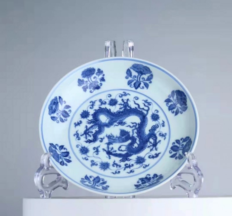 三龙穿花盘